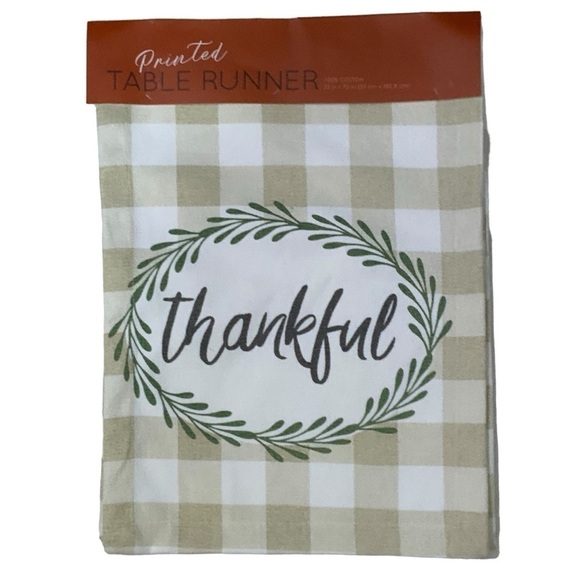 Nantucket Other - Nantucket Table Runner Buffalo Check Cotton Fabric Farmhouse Plaid Neutral 13x72